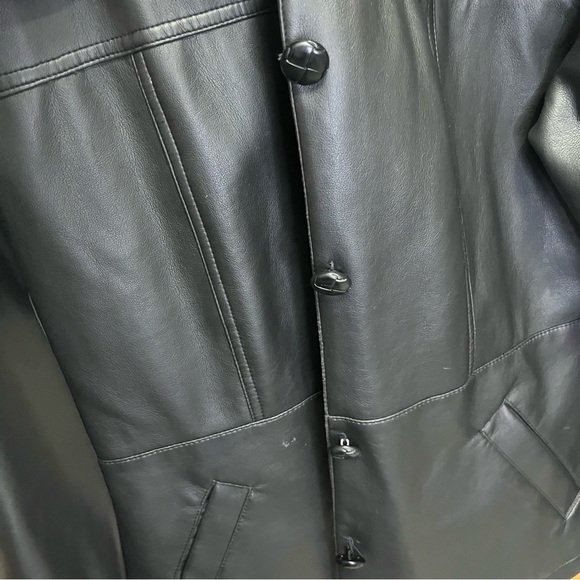 Vintage Vegan Leather Jacket - Picture 5 of 6